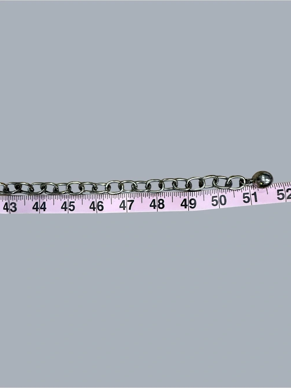Belt Hammered Silver & Gold Tone Adjustable Chain 50 in by Chicos